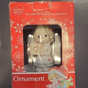 Precious Moments Heartwarming Ornament - White and Red